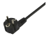 StarTech.com 2m (6ft) Computer Power Cord, 18AWG, EU Schuko to 2x C13 Power Cord, 10A 250V, Black Replacement AC Cord, TV/Monitor Power Cable, Schuko CEE 7/7 to IEC 60320 2x C13 Power Cord - Närbild