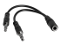 StarTech.com 3,5 mm 4-polig till 2x 3-polig 3,5 mm headsetsplitteradapter – F/M - Vänster vinkel