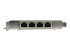 StarTech.com Gigabit Power over Ethernet PCIe-nätverkskort med 4 portar - Vänster sida