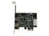 StarTech.com PCI Express (PCIe) SuperSpeed USB 3.0-kortadapter med 2 portar och UASP – LP4-ström - Framsidan