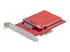 StarTech.com M.2 to U.3 Adapter, For M.2 NVMe SSDs, PCIe M.2 Drive to 2.5inch U.3 (SFF-TA-1001) Host Adapter/Converter, TAA Compliant - Vänster vinkel