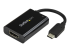 StarTech.com USB C till HDMI 2.0-adapter med strömförsörjning - Vänster vinkel