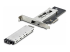 StarTech.com M.2 NVMe SSD to PCIe x4 Mobile Rack/Backplane with Removable Tray for PCI Express Expansion Slot, Tool-less Installation, PCIe 4.0/3.0 Hot-Swap Drive Bay, Key Lock - Vänster vinkel