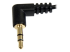 StarTech.com 30 cm Slim 3,5 mm till högervinklad stereoaudiokabel – M/M - Närbild