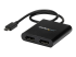 StarTech.com USB-C till DisplayPort-flerskärmsadapter - Höger vinkel