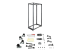 StarTech.com 42U 19-tums öppet serverrack - Framsidan