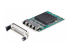 StarTech.com 4-Port RJ45 Gigabit OCP 3.0 Server Network Card, Intel I350 - Vänster vinkel