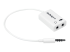 StarTech.com 4 Position Microphone and Headphone Splitter 3.5 mm 4 Pin / 4 Pole Mic and Audio Combo Splitter Cable (MUYHSMFFADW) - Höger vinkel