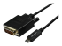 StarTech.com 10ft (3m) USB C to DVI Cable, 1080p (Single Link) USB Type-C (DP Alt Mode HBR2) to DVI-Digital Video Adapter Cable, Thunderbolt 3 Compatible, Laptop to DVI Monitor/Display - Höger vinkel