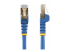 StarTech.com 2m CAT6A Ethernet Cable, 10 Gigabit Shielded Snagless RJ45 100W PoE Patch Cord, CAT 6A 10GbE STP Network Cable w/Strain Relief, Blue, UL Certified Wiring/TIA - Flera vinklar