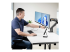 StarTech.com Desk Mount Dual Monitor Arm w/ Crossbar, Up To 27" Displays - Höger vinkel