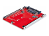 StarTech.com M.2 to U.3 Adapter, For M.2 NVMe SSDs, PCIe M.2 Drive to 2.5inch U.3 (SFF-TA-1001) Host Adapter/Converter, TAA Compliant - Höger vinkel