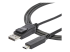 StarTech.com USB C till DisplayPort 1.4-kabel på 1,8 m - Höger vinkel
