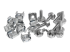 StarTech.com M5 Mounting Screws and Cage Nuts for Server Rack Cabinet - Flera vinklar