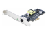 StarTech.com 1-Port 2.5Gbps NBASE-T PoE Network Card, Intel I225-V, 802.3af/at PoE+ Multi-Gigabit NIC, PCI Express Server LAN Card, SATA Powered Desktop Ethernet Interface - Vänster vinkel