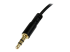StarTech.com 30 cm Slim 3,5 mm till högervinklad stereoaudiokabel – M/M - Närbild