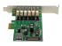 StarTech.com PCI Express USB 3.0-kort med 7 portar - Höger vinkel