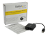 StarTech.com USB to Fiber Optic Converter, 100Mbps, USB 2.0 to Fiber Network Adapter, 100BASE-FX SC Female Duplex Multimode Fiber/MMF Compatible, 2Km, Compact USB to Fiber LAN Adapter - Vänster vinkel