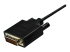 StarTech.com 10ft (3m) USB C to DVI Cable, 1080p (Single Link) USB Type-C (DP Alt Mode HBR2) to DVI-Digital Video Adapter Cable, Thunderbolt 3 Compatible, Laptop to DVI Monitor/Display - Närbild