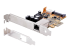 StarTech.com 1 Port 2.5Gbps PoE Network Card, PCIe Ethernet Card w/RJ45 Port, 30W 802.3at PoE NIC for Desktops/Servers, Network PoE LAN Adapter w/Low-Profile Bracket Included - Vänster vinkel