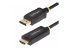 StarTech.com 3.3ft (1m) DisplayPort to HDMI Adapter Cable, 4K 60Hz with HDR, DP to HDMI 2.0b, Active Video Converter, DisplayPort Desktop to HDMI Monitor, M/M - Höger vinkel