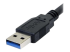 StarTech.com 6 ft / 2m Black SuperSpeed USB 3.0 Cable A to B - Höger vinkel