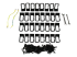 StarTech.com 42U 19-tums öppet serverrack - Framsidan