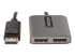 StarTech.com 2-Port DisplayPort MST Hub, Dual 4K 60Hz, DP to 2x DisplayPort Monitor Adapter, DP 1.4 Multi-Monitor Video Adapter w/ 1ft Built-in Cable, USB Powered, Windows Only - Framsidan
