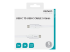 DELTACO - USB-kabel - 24 pin USB-C (hane) till 24 pin USB-C (hane) - Framsidan