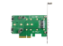 StarTech.com 3-port M.2 SSD (NGFF) Adapter Card - Undersidan