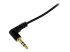 StarTech.com 30 cm Slim 3,5 mm till högervinklad stereoaudiokabel – M/M - Närbild