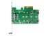 StarTech.com 3-port M.2 SSD (NGFF) Adapter Card - Undersidan