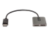 StarTech.com 2-Port DisplayPort MST Hub, Dual 4K 60Hz, DP to 2x DisplayPort Monitor Adapter, DP 1.4 Multi-Monitor Video Adapter w/ 1ft Built-in Cable, USB Powered, Windows Only - Höger vinkel