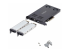 StarTech.com Dual-Bay M.2 NVMe SSD Removable Mobile Rack for PCIe x8 Slot - Vänster vinkel