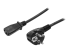 StarTech.com 2m (6ft) Computer Power Cord, 18AWG, EU Schuko to C13 Power Cord, 10A 250V, Black Replacement AC Cord, TV/Monitor Power Cable, Schuko CEE 7/7 to IEC 60320 C13 Power Cord - Höger vinkel
